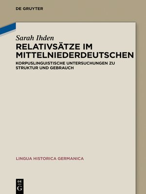 cover image of Relativsätze im Mittelniederdeutschen